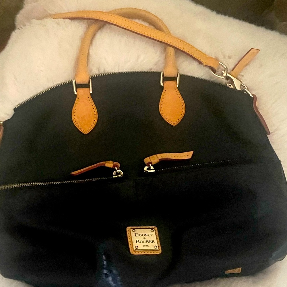 Dooney and Bourke leather satchel with shoulder strap